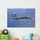F-15 Eagle Flies over Wall Decal Design 2