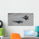 Two F-22 Raptors Training Wall Decal Design 2