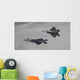 Two F-22 Raptors Training Wall Decal Design 2