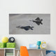Two F-22 Raptors Training Wall Decal Design 2