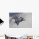 Two F-22 Raptors Maneuver Wall Decal Design 1