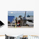 Maintenance Personnel Work F-16 Wall Decal