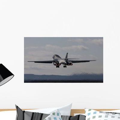 B-1b Lancer Takes off Wall Decal Design 1 shown on a wall