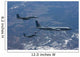 Two F-15 Eagles Conduct Wall Decal Design 4