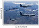 Five F-15 Eagles Conduct Wall Decal Design 4