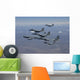 Five F-15 Eagles Conduct Wall Decal Design 3