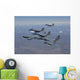 Five F-15 Eagles Conduct Wall Decal Design 3