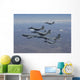 Five F-15 Eagles Conduct Wall Decal Design 3
