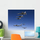 Five F-15 Eagles Conduct Wall Decal Design 2