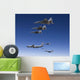Five F-15 Eagles Conduct Wall Decal Design 2
