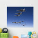 Five F-15 Eagles Conduct Wall Decal Design 2