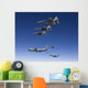 Five F-15 Eagles Conduct Wall Decal Design 2