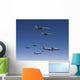 Five F-15 Eagles Conduct Wall Decal Design 1
