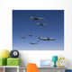 Five F-15 Eagles Conduct Wall Decal Design 1