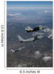 Two F-15 Eagles Conduct Wall Decal Design 3