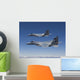 Two F-15 Eagles Conduct Wall Decal Design 2