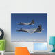 Two F-15 Eagles Conduct Wall Decal Design 2