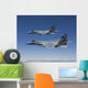 Two F-15 Eagles Conduct Wall Decal Design 2