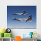 Two F-15 Eagles Conduct Wall Decal Design 2
