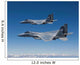 Two F-15 Eagles Conduct Wall Decal Design 2