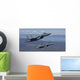 Two F-15 Eagles Conduct Wall Decal Design 1