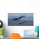 Two F-15 Eagles Conduct Wall Decal Design 1