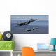 Two F-15 Eagles Conduct Wall Decal Design 1