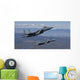 Two F-15 Eagles Conduct Wall Decal Design 1