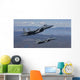Two F-15 Eagles Conduct Wall Decal Design 1