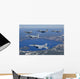 Five Ship Aircraft Formation Wall Decal Design 2