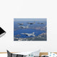 Five Ship Aircraft Formation Wall Decal Design 2