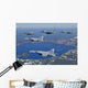 Five Ship Aircraft Formation Wall Decal Design 2