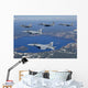 Five Ship Aircraft Formation Wall Decal Design 2