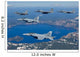 Five Ship Aircraft Formation Wall Decal Design 2