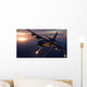C-130 Hercules Releases Flares Wall Decal Design 2