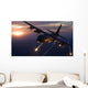 C-130 Hercules Releases Flares Wall Decal Design 2