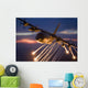C-130 Hercules Releases Flares Wall Decal Design 1