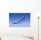 Six F-15 Eagles Fly Wall Decal