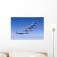 Six F-15 Eagles Fly Wall Decal