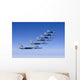 Six F-15 Eagles Fly Wall Decal