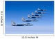 Six F-15 Eagles Fly Wall Decal