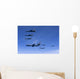 Six F-15 Eagles Refuel Wall Decal