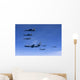 Six F-15 Eagles Refuel Wall Decal
