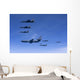 Six F-15 Eagles Refuel Wall Decal