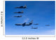 Six F-15 Eagles Refuel Wall Decal