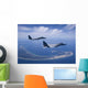 Two F-15 Eagles Fly Wall Decal Design 2
