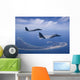 Two F-15 Eagles Fly Wall Decal Design 2