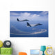 Two F-15 Eagles Fly Wall Decal Design 2