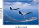 Two F-15 Eagles Fly Wall Decal Design 2