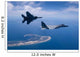 Two F-15 Eagles Fly Wall Decal Design 1